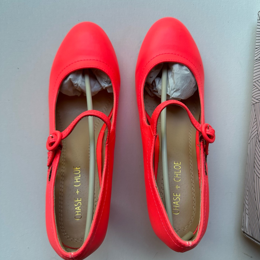 Brand New Neon Pink Mary Jane Pumps